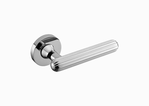 Personalized Black Gold Brass Lever Lock Door Handles , Bathroom Door Locks And