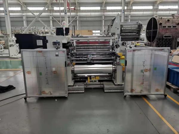 High Precision Slitter Rewinder Machine , Stretch Film Slitting Rewinding