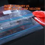 Merchandise Bags zipper transparent pure color bag, FDA Color zipper sandwich