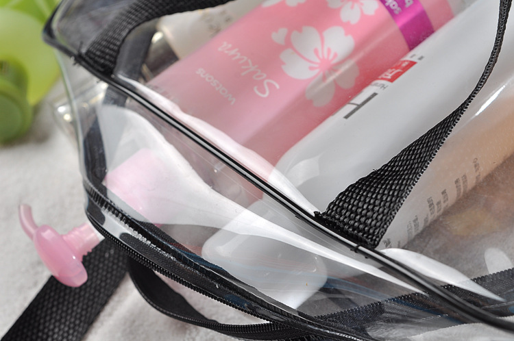 ODM PVC Cosmetic Bag Organizer Clear Toiletry Bag Set For Lady